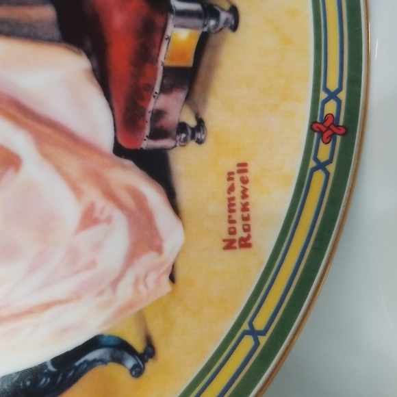 P2b- Knowles Norman Rockwell "A Couple's Commitments" 1985 LE Collector's Plate - Picture 2 of 9